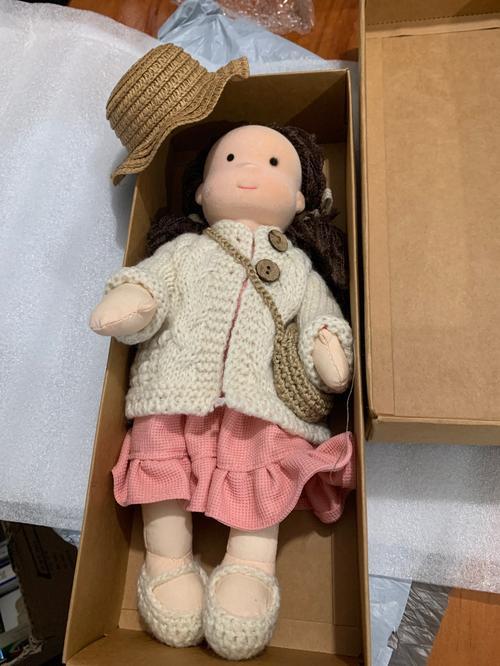 Handmade Plush Doll Golden Curly Girl Finished Product photo review