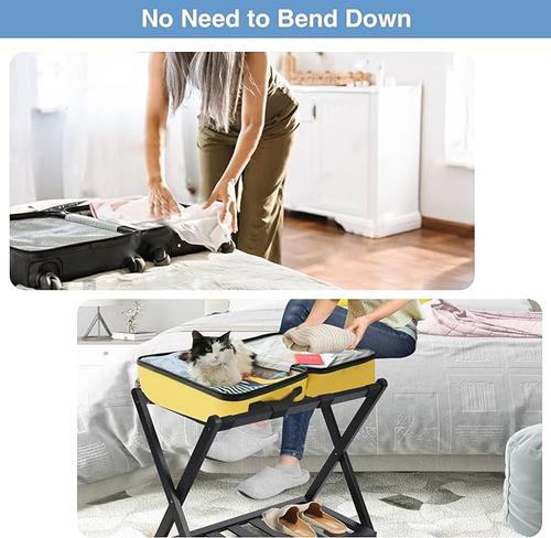 Heavy Duty Large Folding Luggage Holder Rack