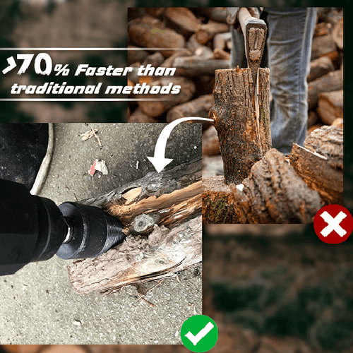 Heavy-Duty Shank Firewood Drill Bit