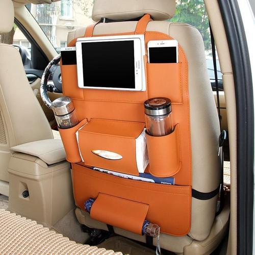 High Quality Anti-Scratch &amp; Waterproof PU Leather Car Back Seat Organizer