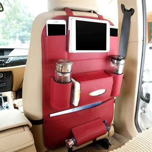 High Quality Anti-Scratch &amp; Waterproof PU Leather Car Back Seat Organizer