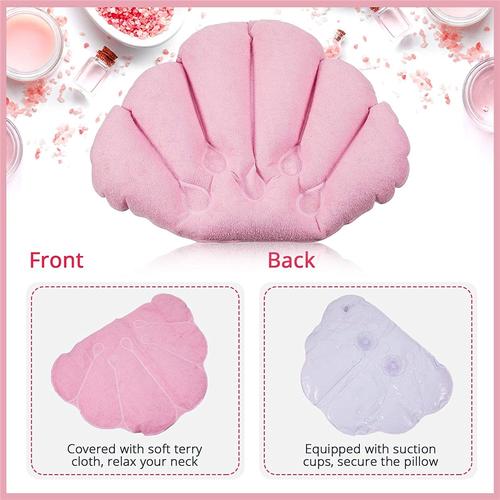 Household inflatable bath pillow with suction cup bath pillow