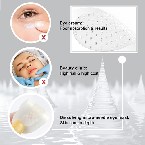 Hyaluronic Acid Microcrystalline Small Bone Chip Microneedle Eye Mask