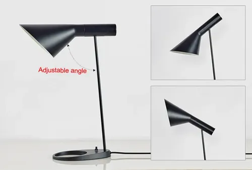 Industrial Table Lamp with Classic Design for Bedroom, Bedside, and Night Light