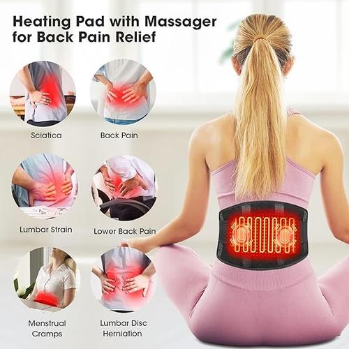 Infrared Heating Waist Massager with Vibration for Abdominal Pain Relief