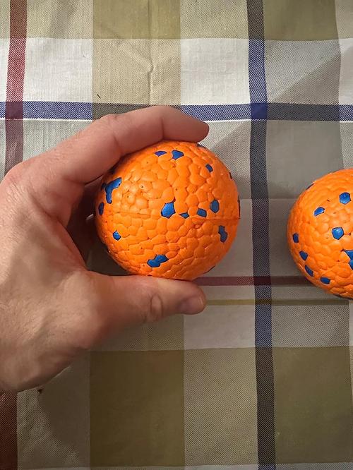 Interactive Dog Balls for Boredom & Stimulation, Safer for Aggressive Chewers photo review