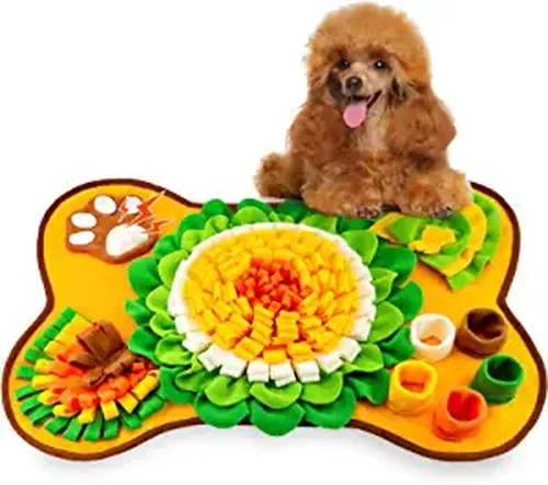 Interactive Dog Mat for Training, Stress Relief, and Slow Feeding