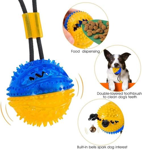 Interactive Suction Double Dog Toys for Molar Bite &amp; Chewing