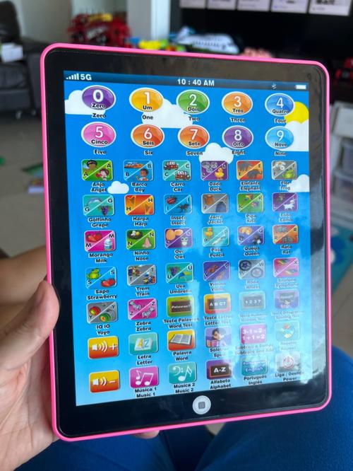 Kids Learning Pad/Tablet Interactive Toddler Toys with Words Numbers Alphabets Music English Electronic Educational Toy photo review