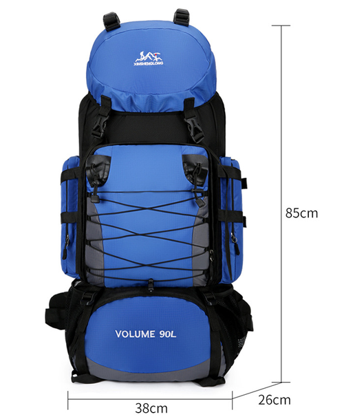 Large Camping Backpack Travel Bag Men'S Women Luggage Hiking Shoulder Bags Outdoor Climbing