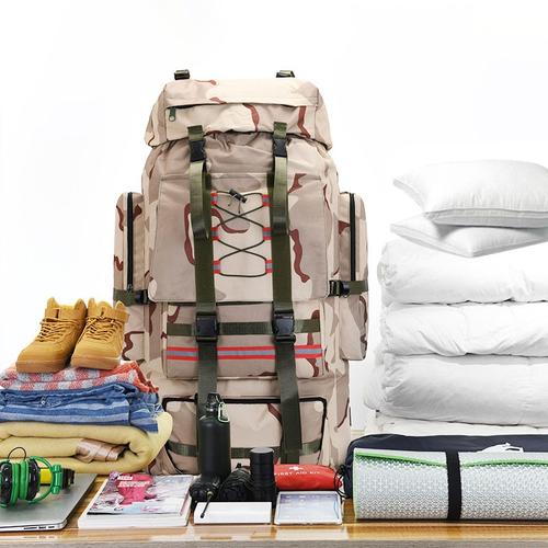 Large Camping Bag Army Backpack Men'S Outdoor Travel Shoulder Hiking Trekking Trip Luggage