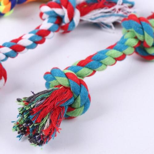 Large Dog Molar Bite-Resistant Cotton Rope Knot Chew Toy for Teeth Cleaning