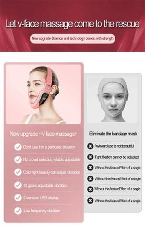 LED Photon Face Lift Device for Double Chin and Face Shaping