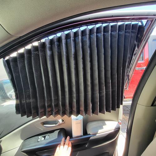 4pcs Magnetic Car Window Sliding Curtain - Car Sunshade Magnetic Side Window Curtain photo review