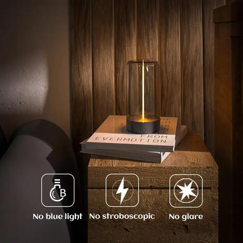 Magnetic Rechargeable Minimalist Table Lamp with LED Night Light for Bedside, Bedroom, Living Room, Office