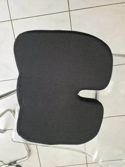 Memory Foam Gel Seat Cushion for Tailbone, Sciatica, and Back Pain Relief photo review