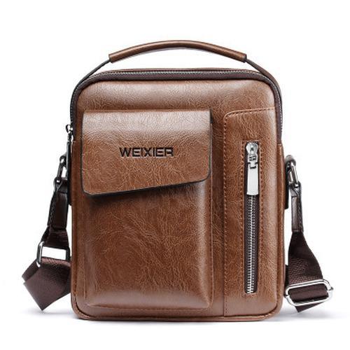 Men's Genuine Leather Sling Bag Over the Shoulder Bags