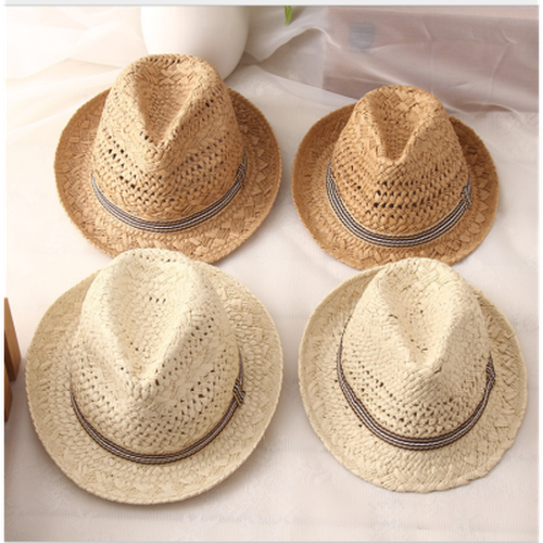 Mens Straw Fedora Hat Vintage Panama Hat