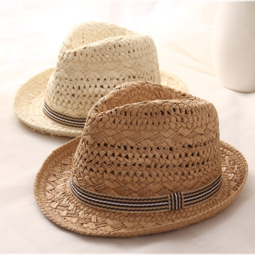 Mens Straw Fedora Hat Vintage Panama Hat