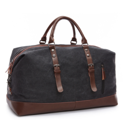 Men's Waxed Canvas Travel Duffle Bag - Waterproof, Durable, Stylish