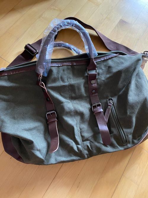 Men's Waxed Canvas Travel Duffle Bag - Waterproof, Durable, Stylish photo review