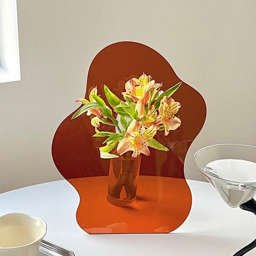 Modern Acrylic Vase for Luxury Home Decor