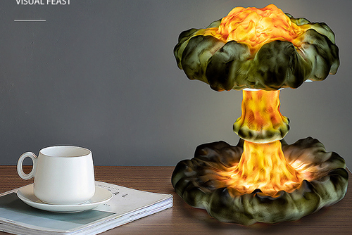 Mushroom Cloud Lamp