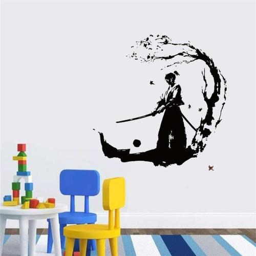 Ninja Samurai Wall Sticker for Boys Room Decor