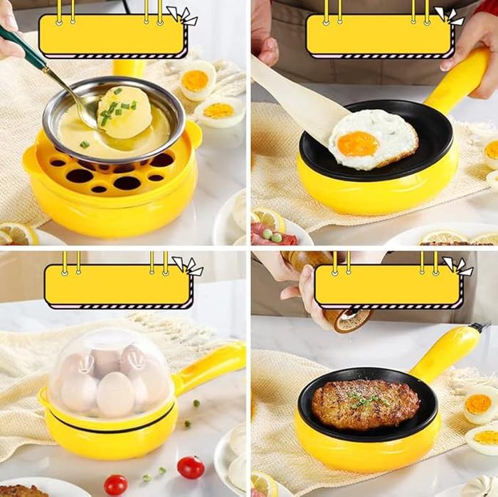 Non-Stick Mini Electric Skillet Frying Pan⁠