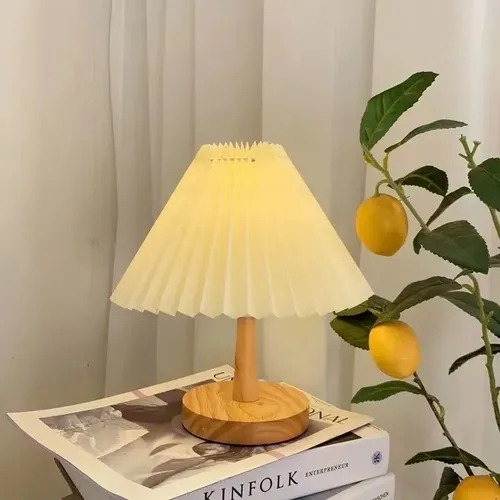 Nordic Pleated Table Lamp - Foldable, Adjustable, USB Powered