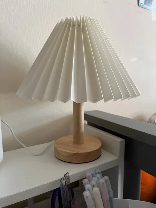 Nordic Pleated Table Lamp - Foldable, Adjustable, USB Powered photo review