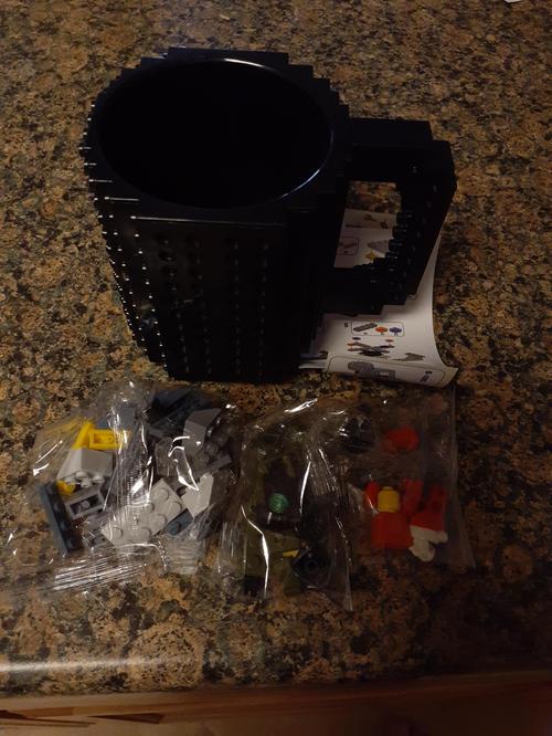 Original Build-On Brick Mug, DIY Block Puzzle Mug photo review