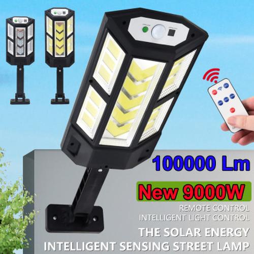 Pack Led Solar Flood Light Security Motion Sensor Outdoor Yard Street Wall Lamp