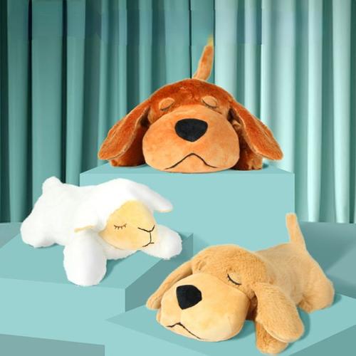 Pet Heartbeat Puppy Plush Toy for Anxiety Relief and Sleep Aid