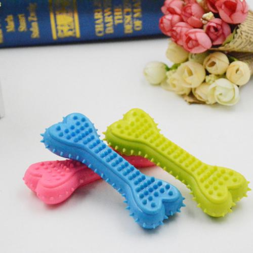 Pet Toy Love Heart Bone Molar Tooth Cleaning Dog Soft Rubber Toy