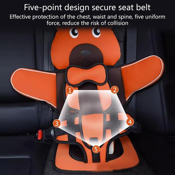 Portable Children'S Car Seat - Adjustable Stroller 6 Months To 12 Years Old Breathable Chairs