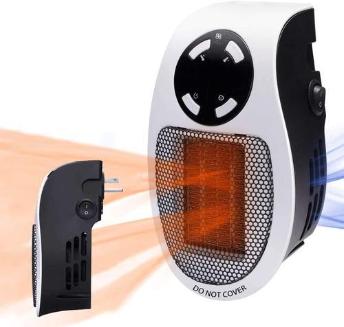 Portable Electric Fan Heater with Adjustable Thermostat