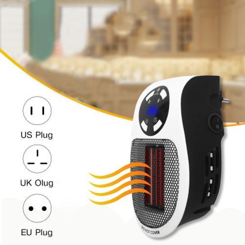 Portable Electric Fan Heater with Adjustable Thermostat