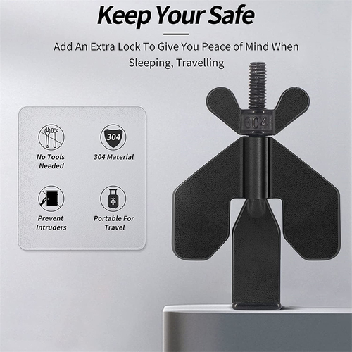 Portable Travel Safety Door Stopper