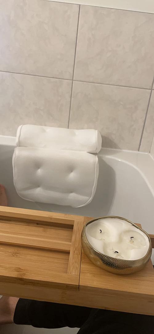 Premium Bath Pillow, Stress Relief And Rejuvenation, Neck And Head Support photo review