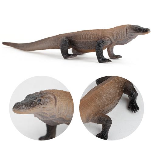 Realistic Komodo Dragon Figurine - Plastic Decoration