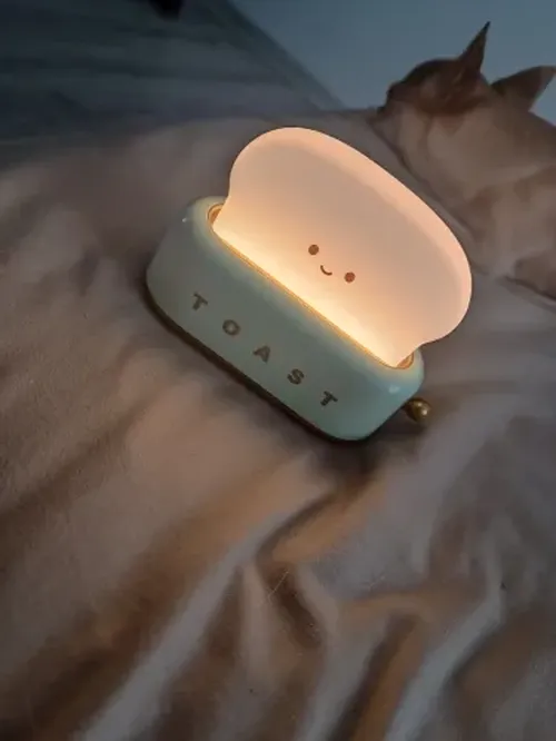 Rechargeable Cartoon Toaster LED Night Light for Kids photo review