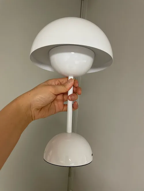 Rechargeable Mushroom Flower Bud LED Table Lamp with Touch Control for Bedroom, Restaurant, Cafe, Modern Decor photo review