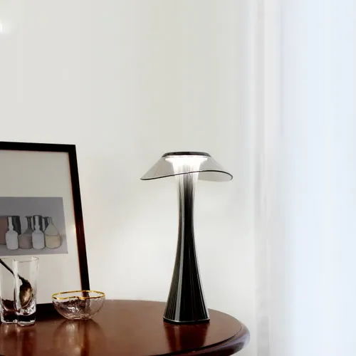 Rechargeable Touch LED Mushroom Table Lamp with Eye Protection for Bedroom, Living Room, Bar, Hotel