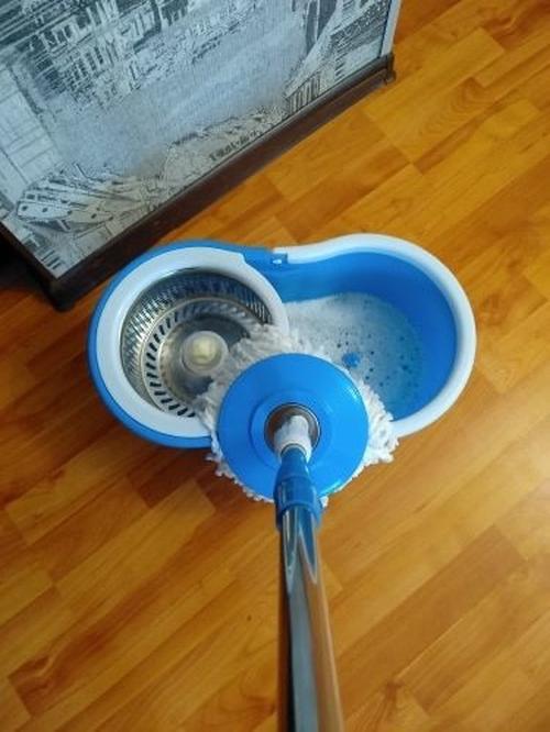 Rolling Magic 360 Floor Spin Mop Bucket, Household Mopping Bucket Automatic photo review