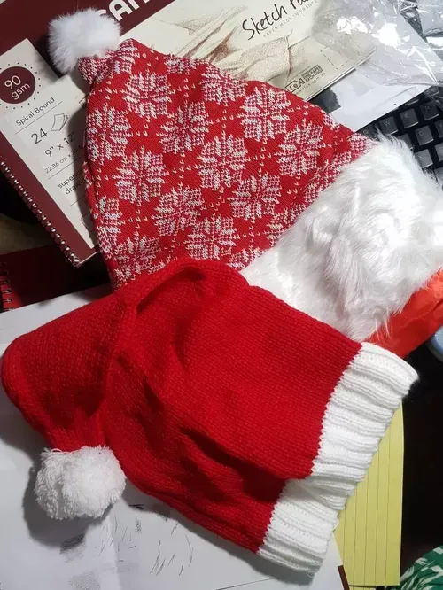 Santa Claus Soft Plush Hat - Christmas Xmas Gift photo review