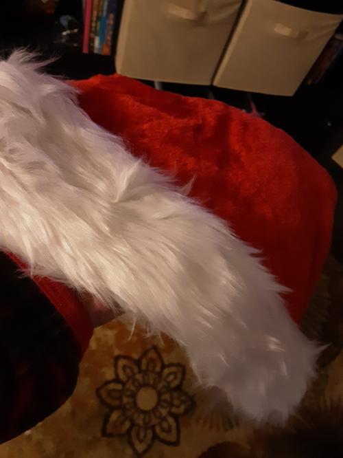 Santa Claus Soft Plush Hat - Christmas Xmas Gift photo review