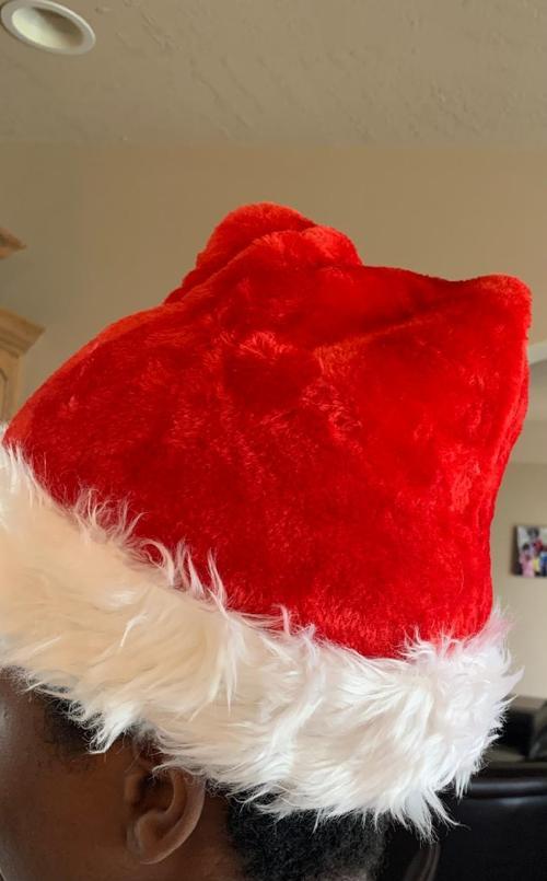 Santa Claus Soft Plush Hat - Christmas Xmas Gift photo review