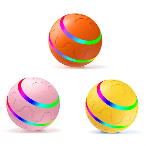 Smart Interactive LED Light Rotating Ball Pet Toy for Dogs and Cats