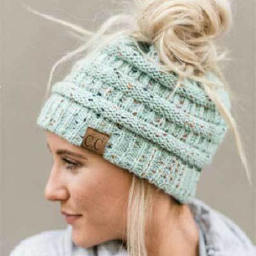 Soft Knit Beanie That's Perfect For Ponytails &amp; Buns